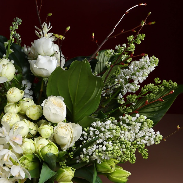 Bouquet with cymbidium branch