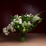 Bouquet with cymbidium branch