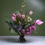 Spring bouquet with primroses