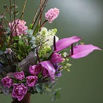 Spring bouquet with primroses
