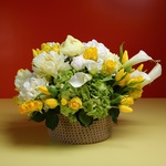Floral composition "Marrakesh" beige
