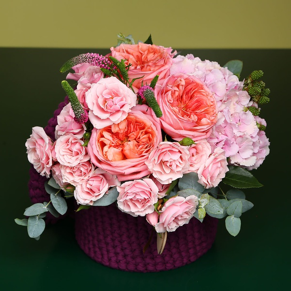 Floral composition "Marrakech" fuchsia