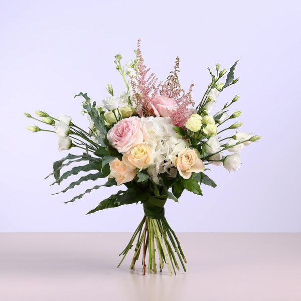 Bouquet with hydrangea and roses