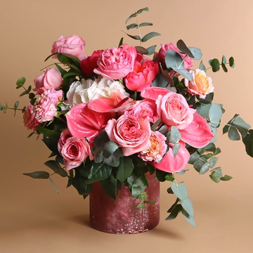 Bouquet pink-peach