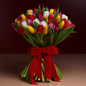 Bouquet of 101 tulips mix