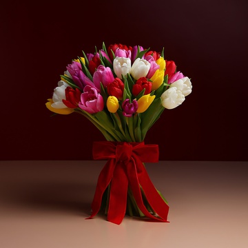 Bouquet of 51 mix tulips