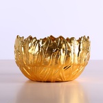 Bowl "BOTANICAL TOUCH" gold, large