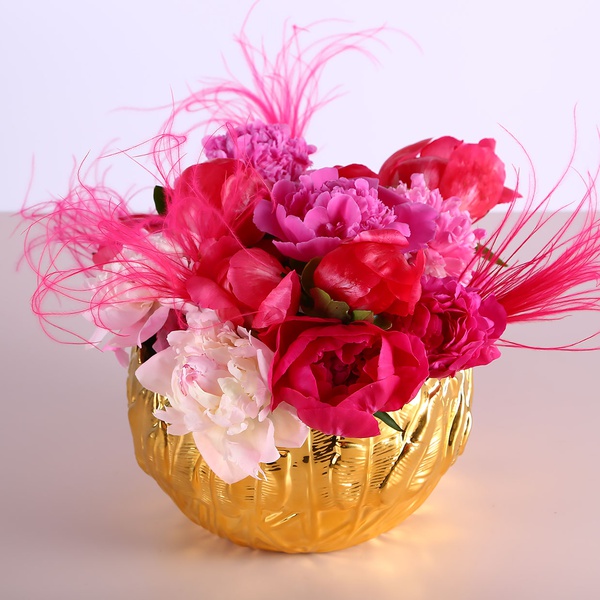 Bowl "BOTANICAL TOUCH" gold, large