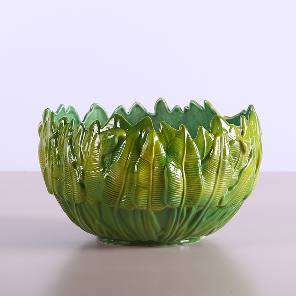 Bowl "BOTANICAL TOUCH" green, large