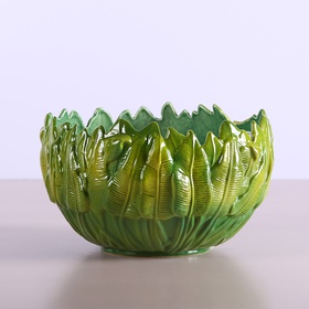 Bowl "BOTANICAL TOUCH" green, large
