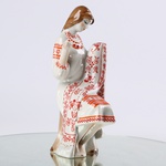 Porcelain figurine "Girl at Embroidery"