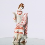 Porcelain figurine "Girl at Embroidery"