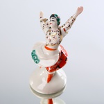 Винтажный комплект фарфоровых статуэток «Украинский танец Гопак» (Триплет)
