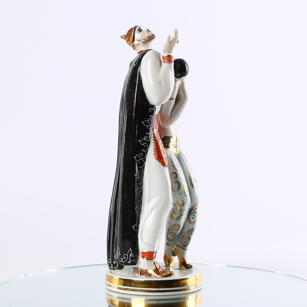 Porcelain sculptural composition "Khan Giray and Zarema" ("Bakhchisarai Fountain")
