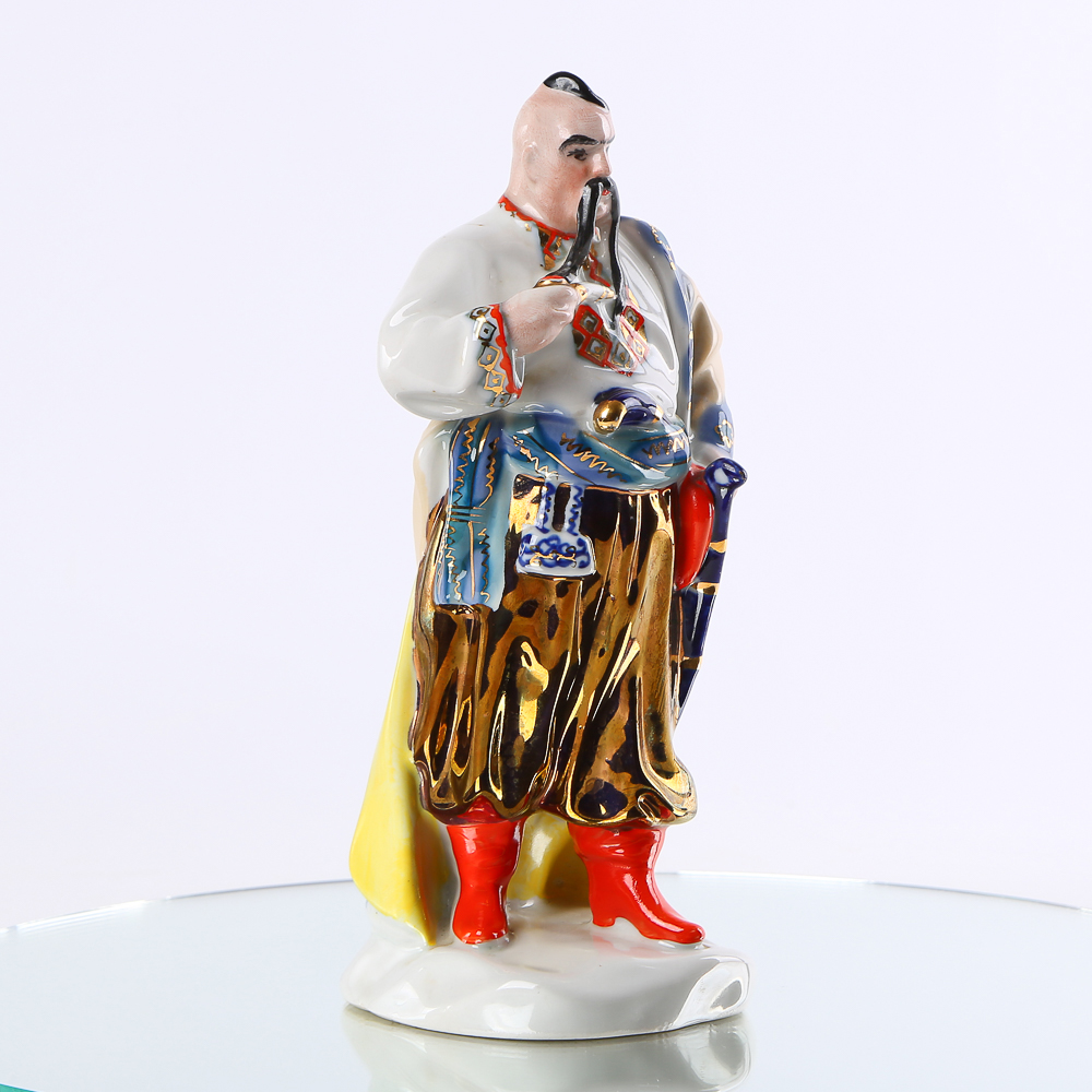 Porcelain figurine "Taras Bulba" (Cossack with a pipe)