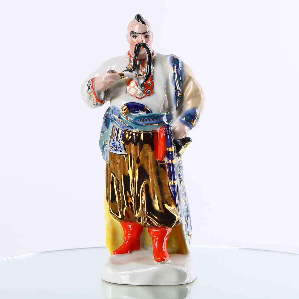 Porcelain figurine "Taras Bulba" (Cossack with a pipe)