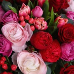 Букет с пионовидной розой