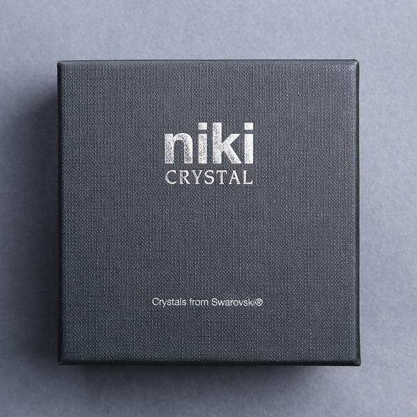 Auto Diffuser Mr&Mrs Fragrance Niki Crystal with Black Swarovski Crystals in Gold