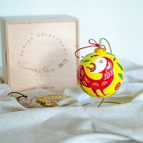 Ceramic Christmas ball "Monkey"