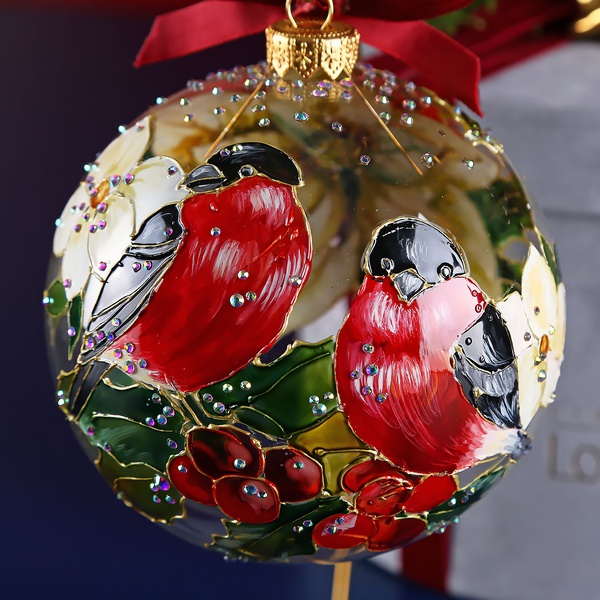Christmas ball "Bullfinches"