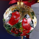 Christmas ball "Bullfinches"