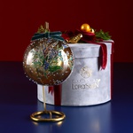 Christmas ball "Flower composition"