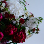 Ethno bouquet with peonies