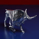 Figurine "Bull" silver