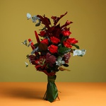 Bouquet with echiveria for a man