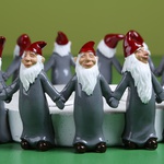 Candlestick "Gnomes" gray