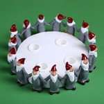 Candlestick "Gnomes" gray