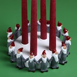 Candlestick "Gnomes" gray