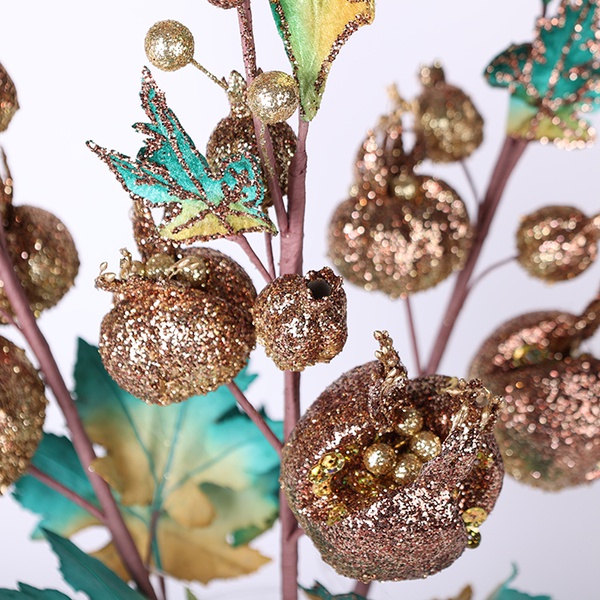 Pomegranate branch in color