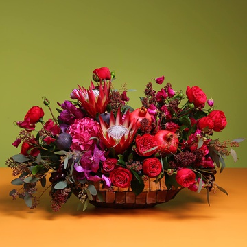 Floral Interior composition "Astringent Wine"