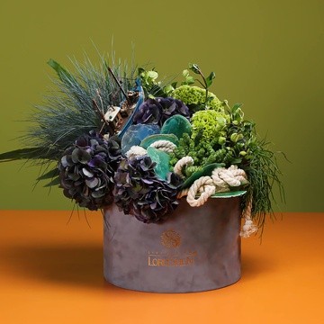 Floral composition "Cold Sea" large