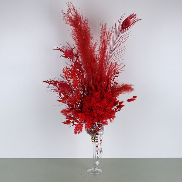 Interior composition in a glass "Phoenix"