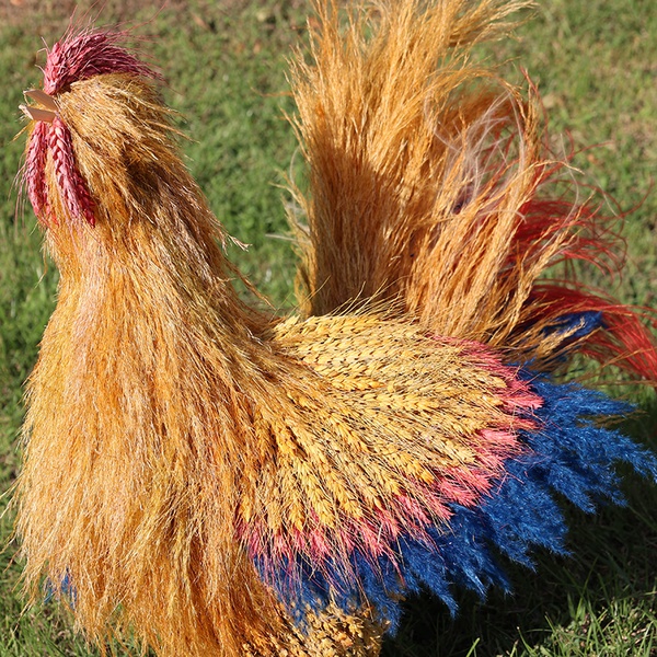 The dried flower rooster