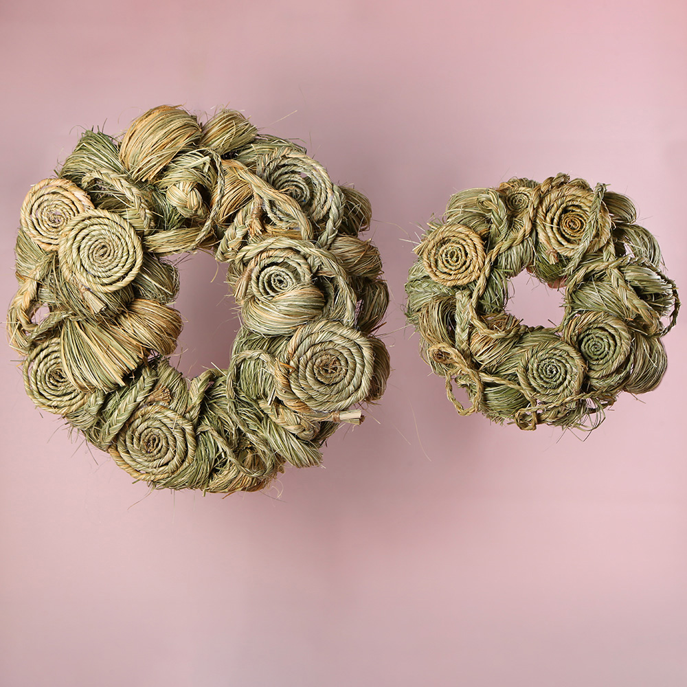 "Eco-Spiral" Reed Interior Wreath