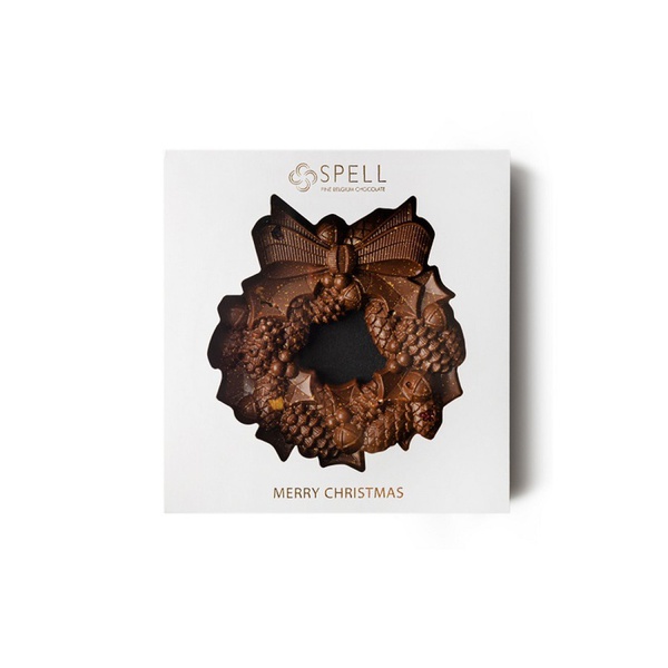 Chocolate wreath with nuts from Spell