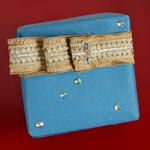 Gift wrapping, blue