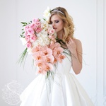 Bridal bouquet with royal orchid