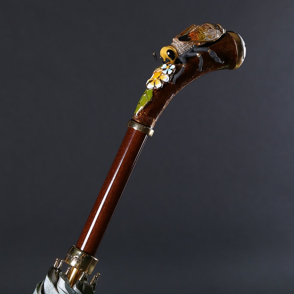 Umbrella Pasotti black-gold  "Dragon"