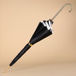 Umbrella black Pasotti "Crystals"