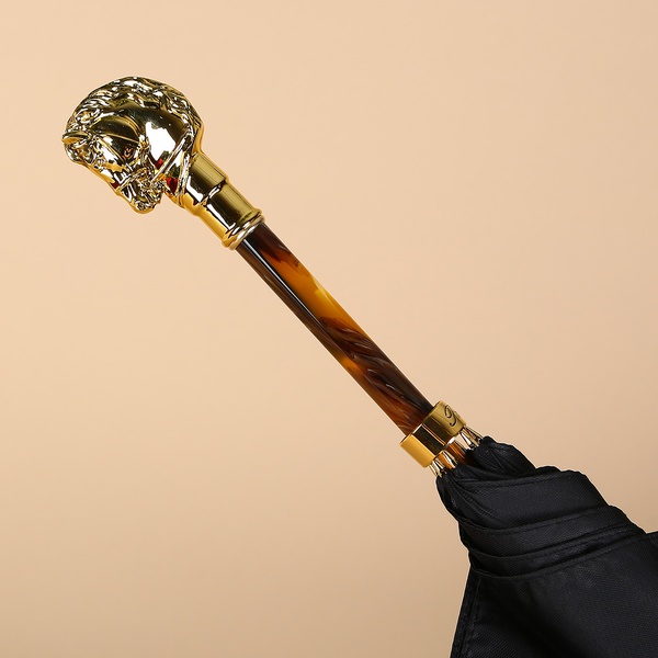 Umbrella Pasotti black "Horse"