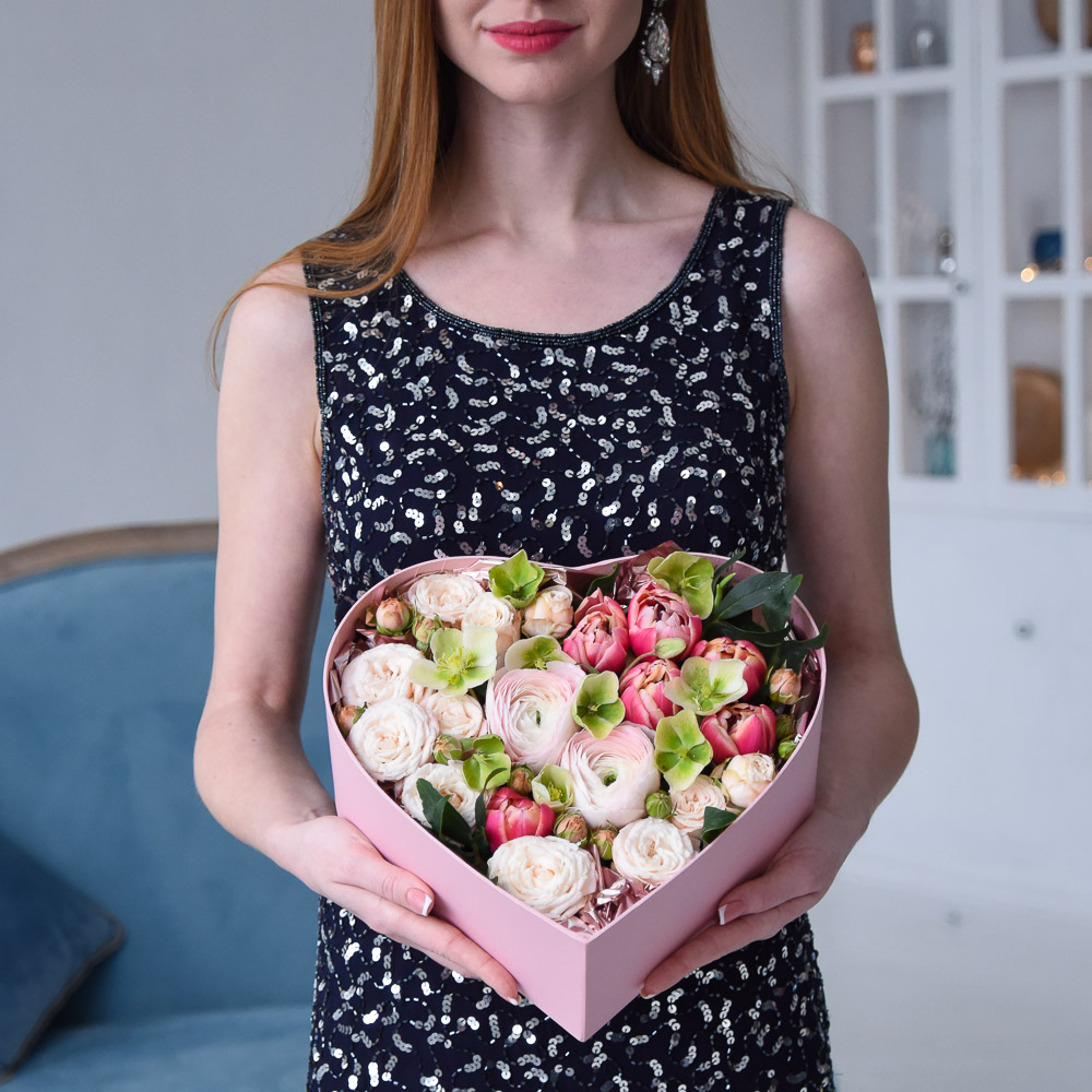 "Heart in Hands" Floral Arrangement