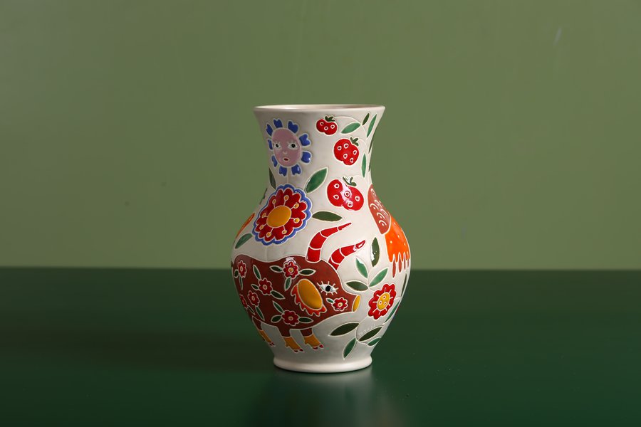 Collection of vases "Mary's Garden: based on the paintings of Maria Prymachenko