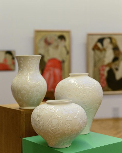 Collection of vases "Mary's Garden: based on the paintings of Maria Prymachenko