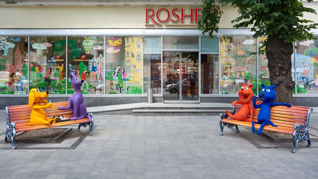 Летние декорации для Roshen в г. Львове 2018