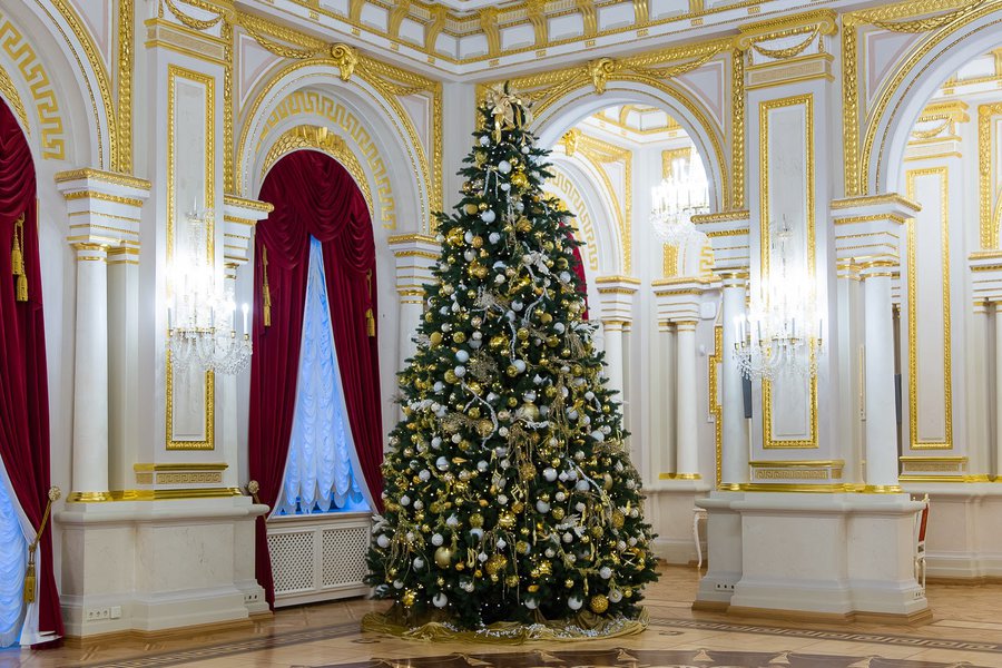 Официальная, но не скучная: рождественская ель для «Мариинского дворца»