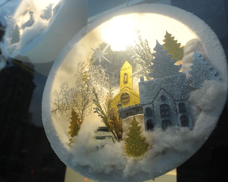 Procredit bank Winter Window Display 2016